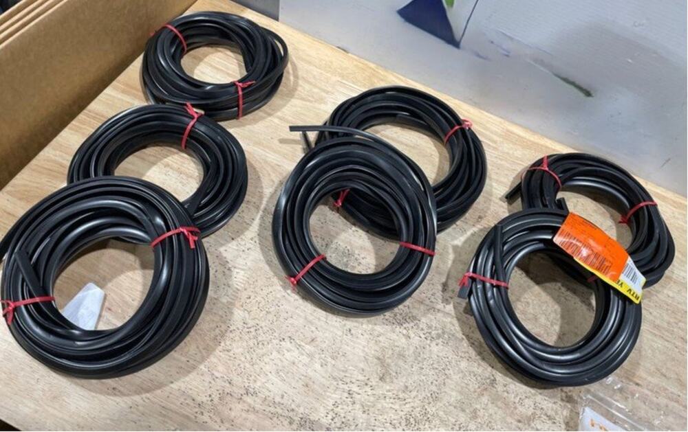 NEW 7 ROLLS Colmet Black Trim Edging 25ft/Roll Landscape Garden Vinyl Durable